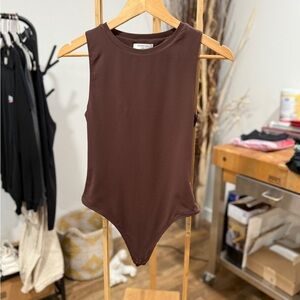Babaton Chocolate One Piece Bodysuit